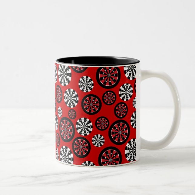 Mod Dartboards Two-Tone Coffee Mug (Right)