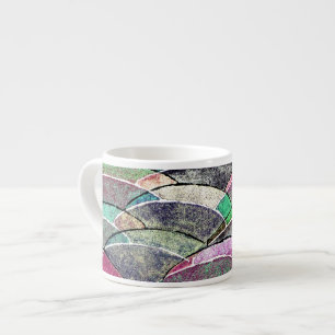 Mod Distressed Texture Espresso Mug