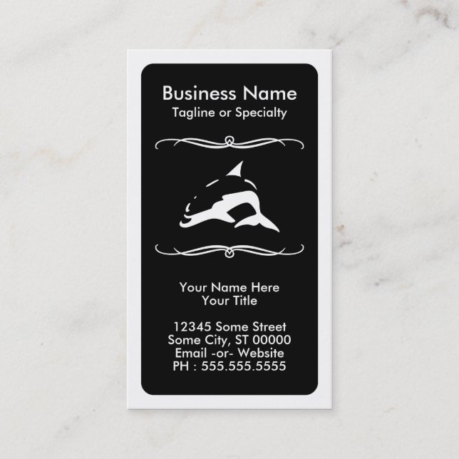 mod dolphin business card (Front)