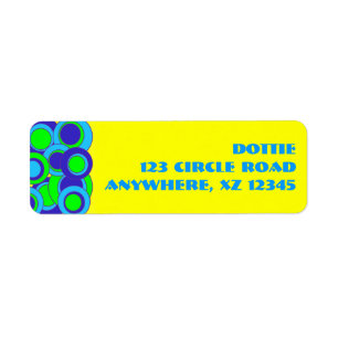 Mod Dots Return Address Label