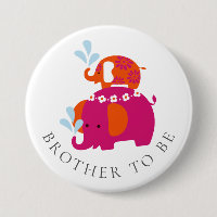 Mod Elephant Baby Shower Brother to Be