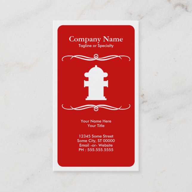 mod fire hydrant business card (Front)