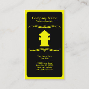 mod fire hydrant business card