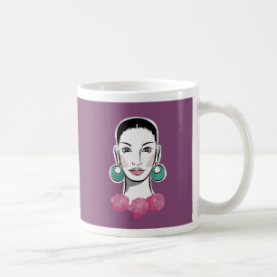 Mod Fleur 1960s Woman Coffee Mug