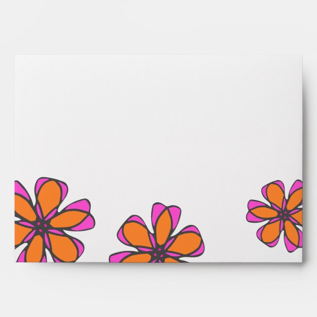 Mod flowers colourful envelope (Front)