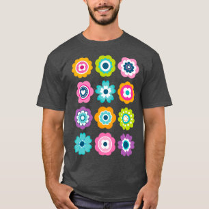 Mod Flowers Spring Colours T-Shirt