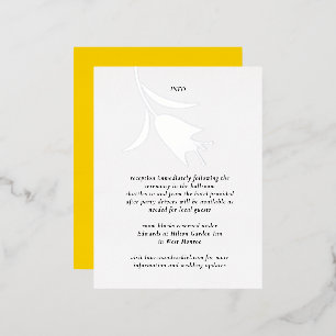 MOD FOIL TULIP WEDDING ENCLOSURE CARD