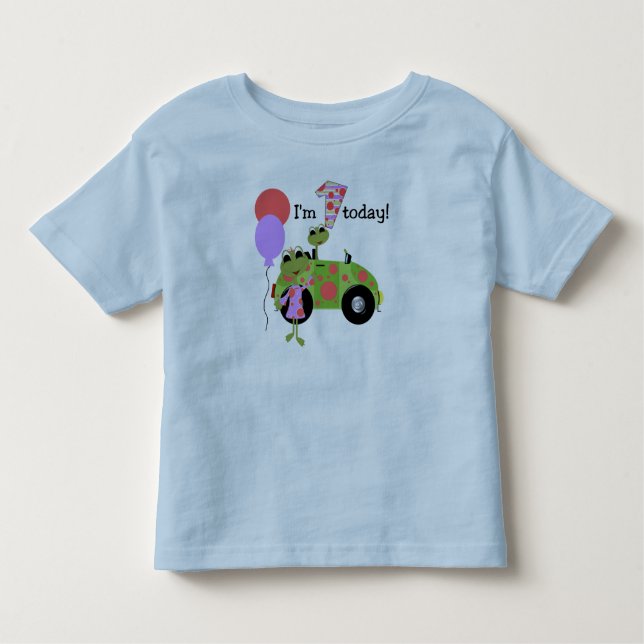 Mod Frogs 1st Birthday Toddler T-Shirt (Front)