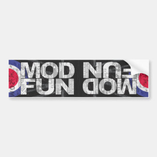 MOD FUN dual bumper stkr Bumper Sticker