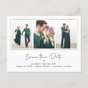 Mod Gallery EDITABLE COLOR Save The Date Postcard