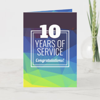 Mod geometric universal employee anniversary card