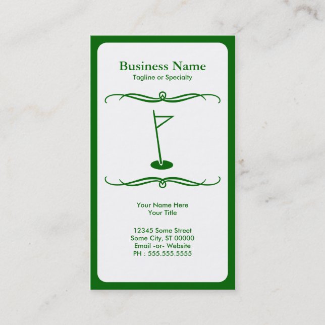 mod golf business card (Front)