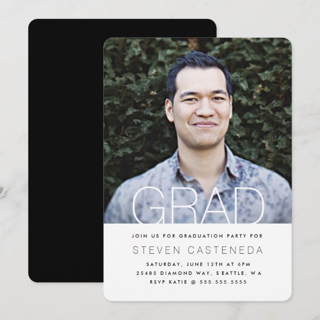 Mod Grad Invitation (Front/Back)