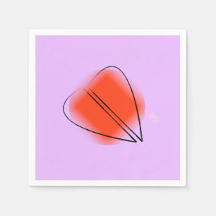 Mod Heart Cocktail Paper Napkin