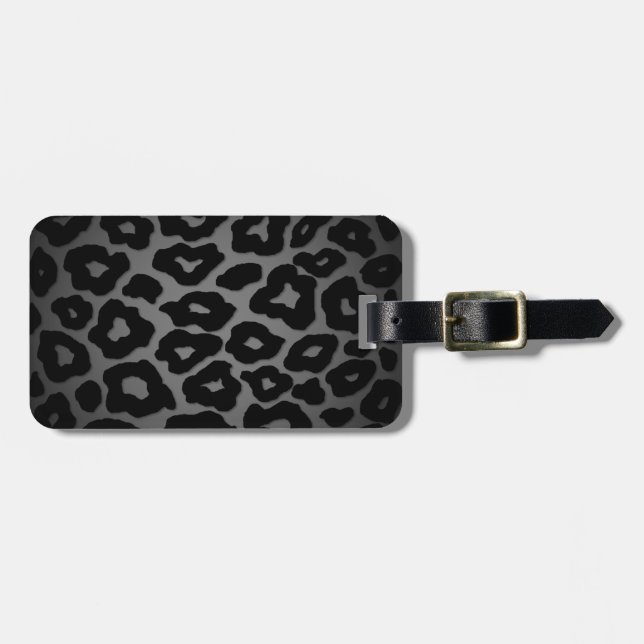 Mod Leopard Print Luggage Tag (Front Horizontal)