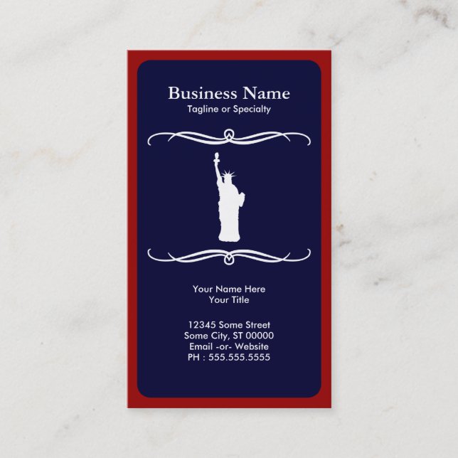 mod liberty business card (Front)