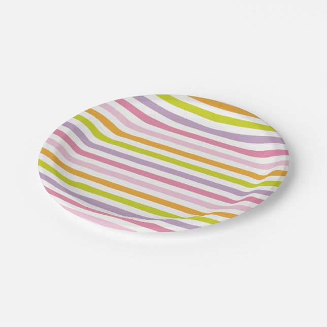 Mod Mama Baby Shower Custom Paper Plates (Angled)