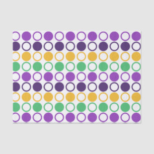Mod Mardi Gras Dots Tissue Paper