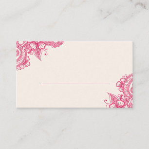 Mod Mehandi Wedding Escort Cards