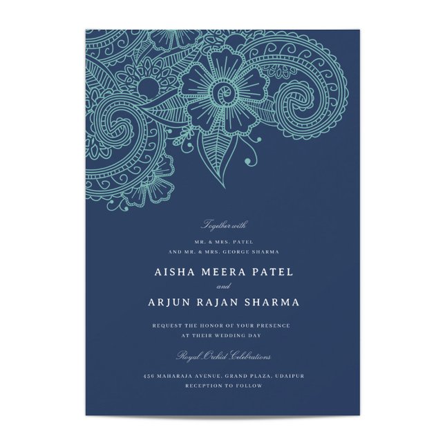 Mod Mehandi Wedding Invitation (Creator Uploaded)