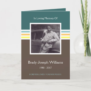 mod memorial card