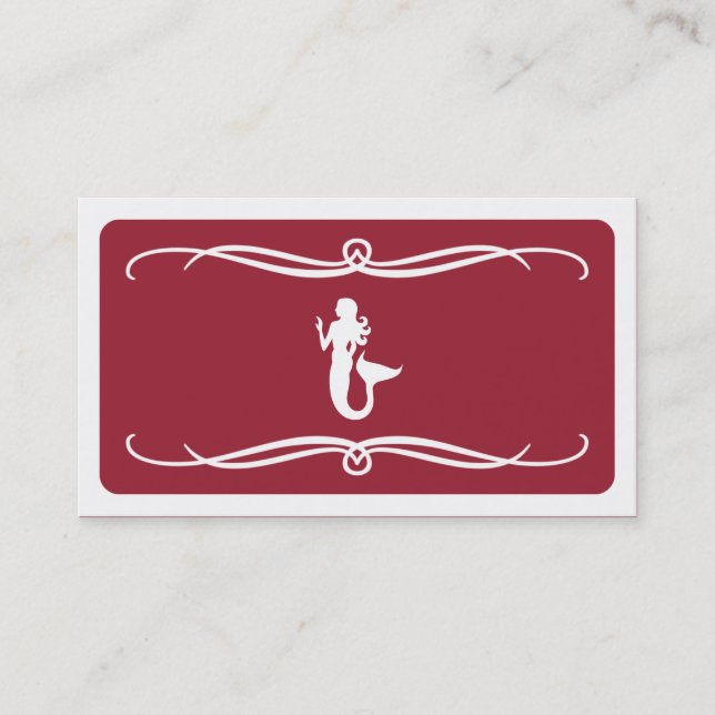 mod mermaid (colour customisable) business card (Front)