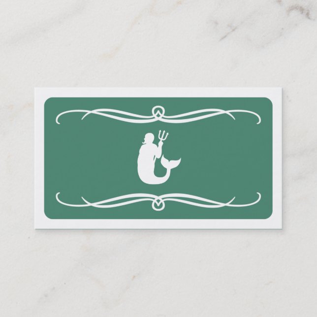 mod merman (colour customisable) business card (Front)
