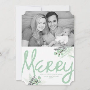 Mod Merry Berries Holiday Photo Card