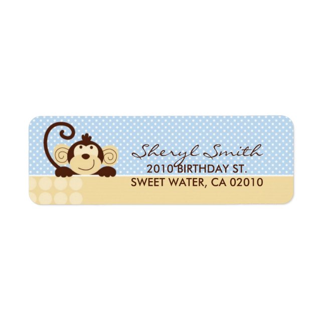 Mod Monkey Return Label Return Address Label (Front)