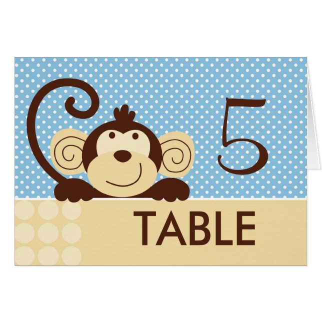 Mod Monkey Table Card (Front Horizontal)
