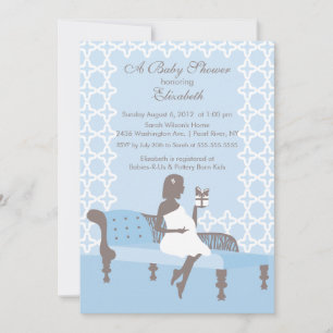 Mod Mum Baby Boy Baby Shower Invitation