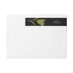 MOD OLIVE TULIP WEDDING WRAP AROUND LABEL