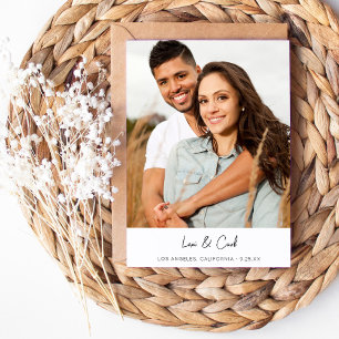 MOD Para Photo Vertical Save the Date Invitation