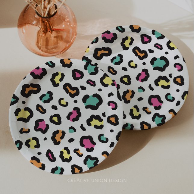 Mod Party Animals Kid's Birthday Party Paper Plate (Creator Uploaded)