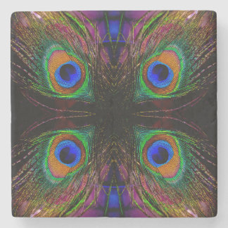 Mod Peacock Stone Coaster
