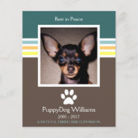 mod pet loss memorial card