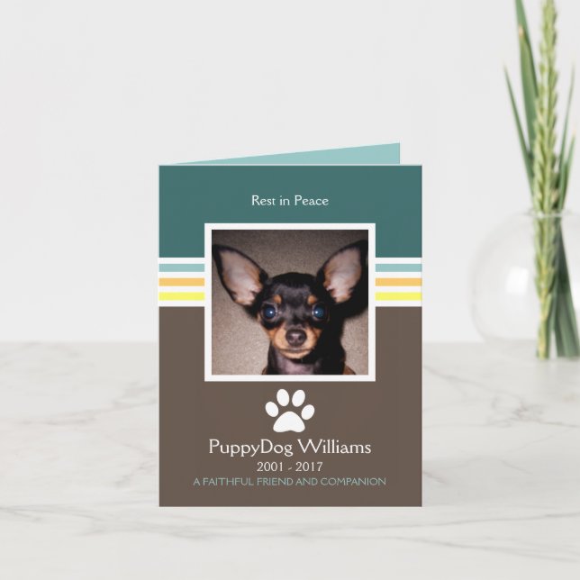 mod pet loss memorial card (Front)