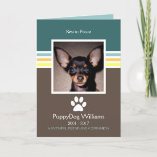 mod pet loss memorial card