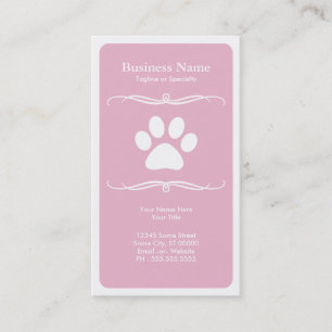 mod pet paw business card