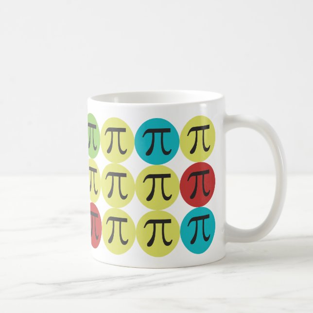 Mod Pi  - Colourful Pi Gift Coffee Mug (Right)