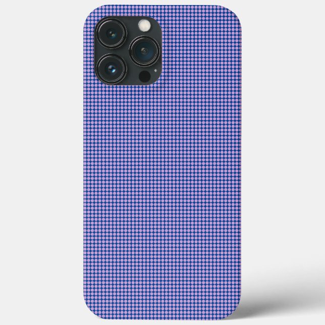 Mod Pink and Blue Dot Barely There Phone Case (Back)