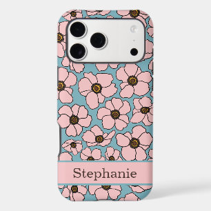 Mod Pink Floral With Personalisation