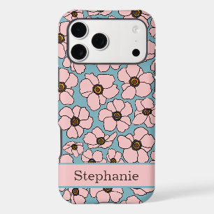 Mod Pink Floral With Personalisation