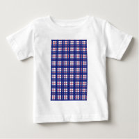 Mod Plaid Pattern Red White Blue