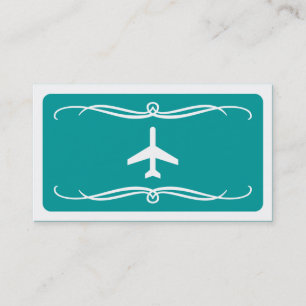 mod plane (colour customisable) business card