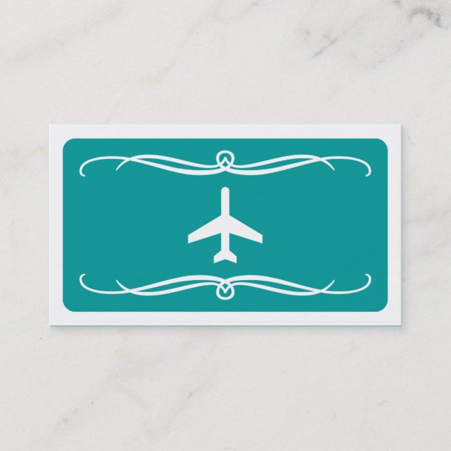 mod plane (colour customisable) business card (Front)
