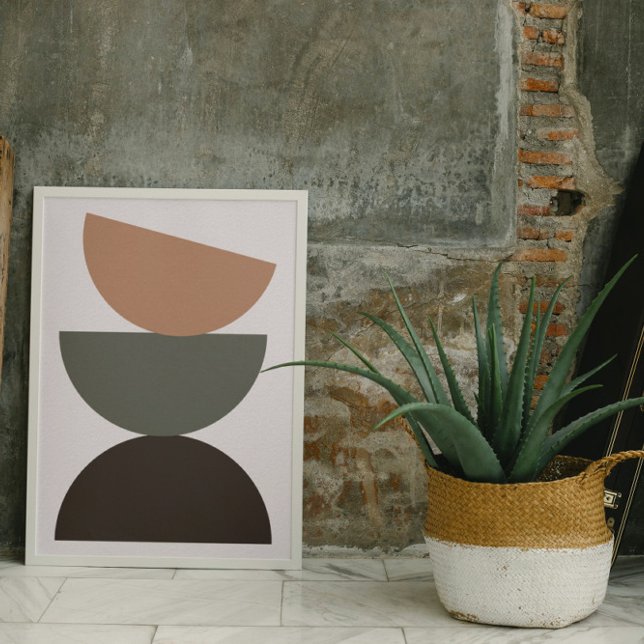 Mod Pod, Earth Tone Wall Art Poster (Creator Uploaded)