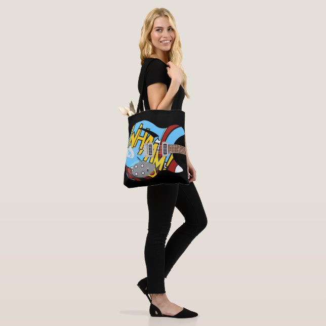 Mod Pop Art Air Guitar Tote Bag (On Model)