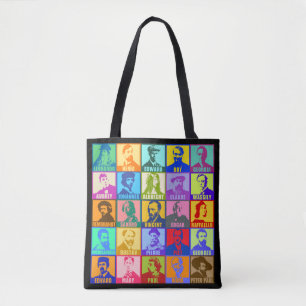 Mod Pop Art Artists Tote Bag