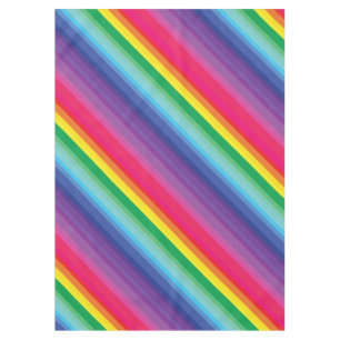 Mod Rainbow Colourful 1st Birthday Party Tablecloth